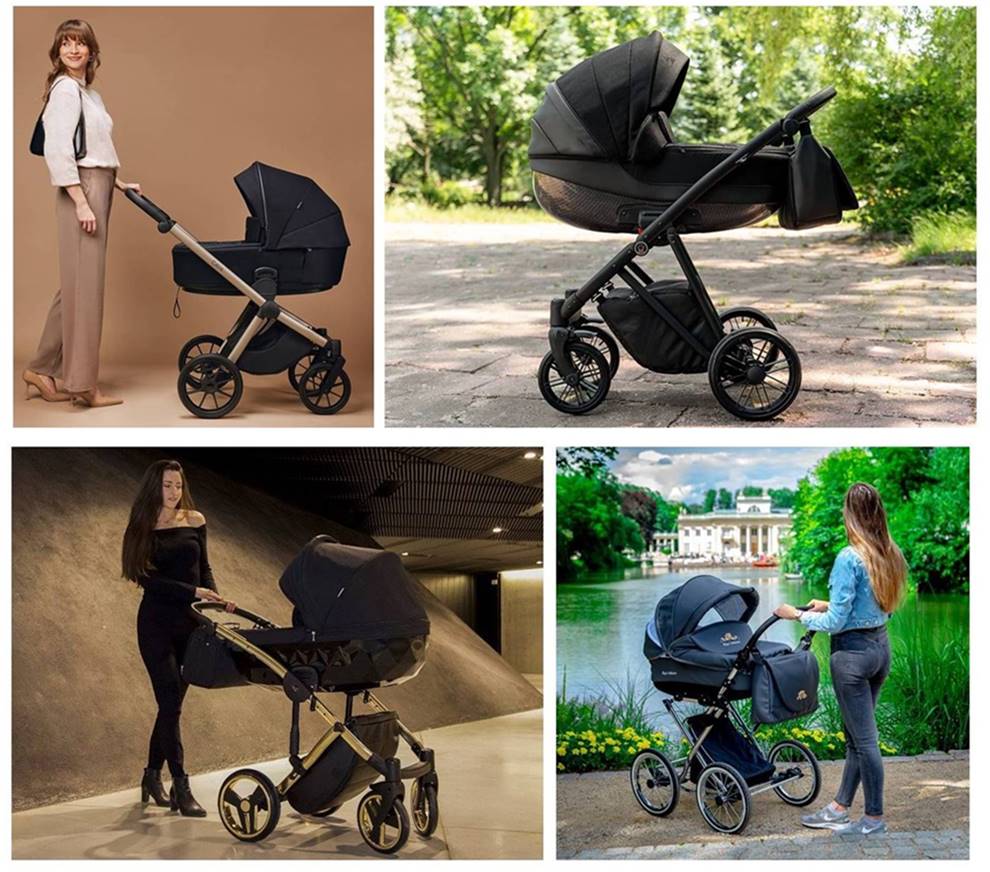 Czarne wózki 3w1 - dostępne on-line  sklep daid-shop 